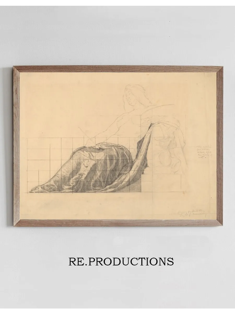 Drapery Study for Reclining Female Study for Painting