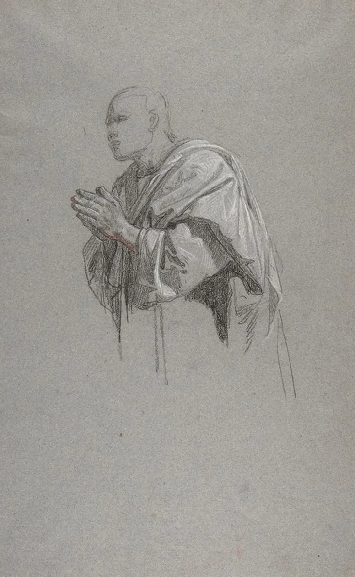 Drapery Study for a Cleric