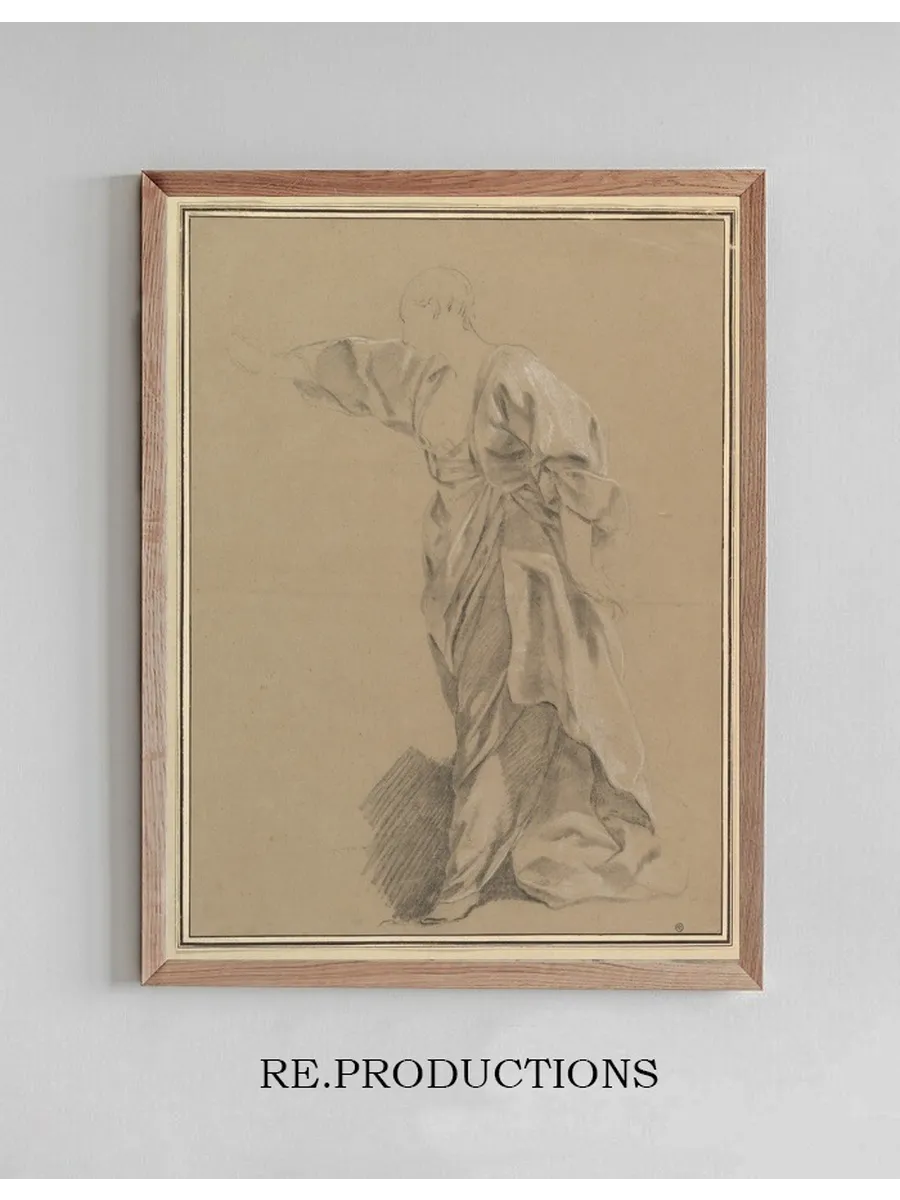 Drapery Study of a Woman with an Outstretched Arm