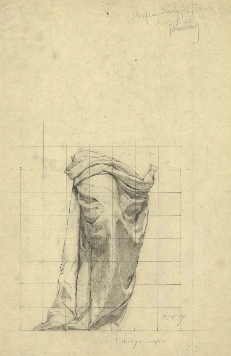 Drapery Study for Figure of Painting