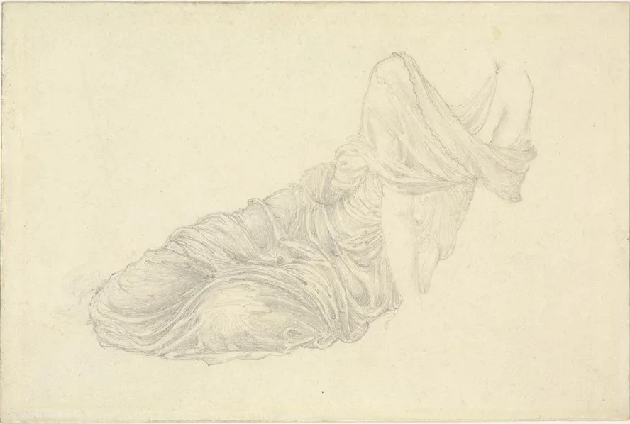 Drapery Study on a Reclining Figure