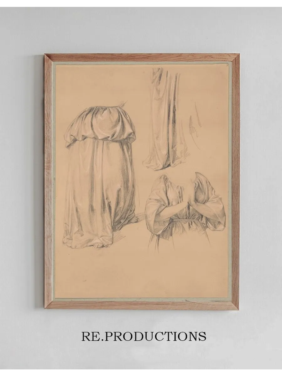 Drapery Study to the Figure of Our Lady of the Rosary