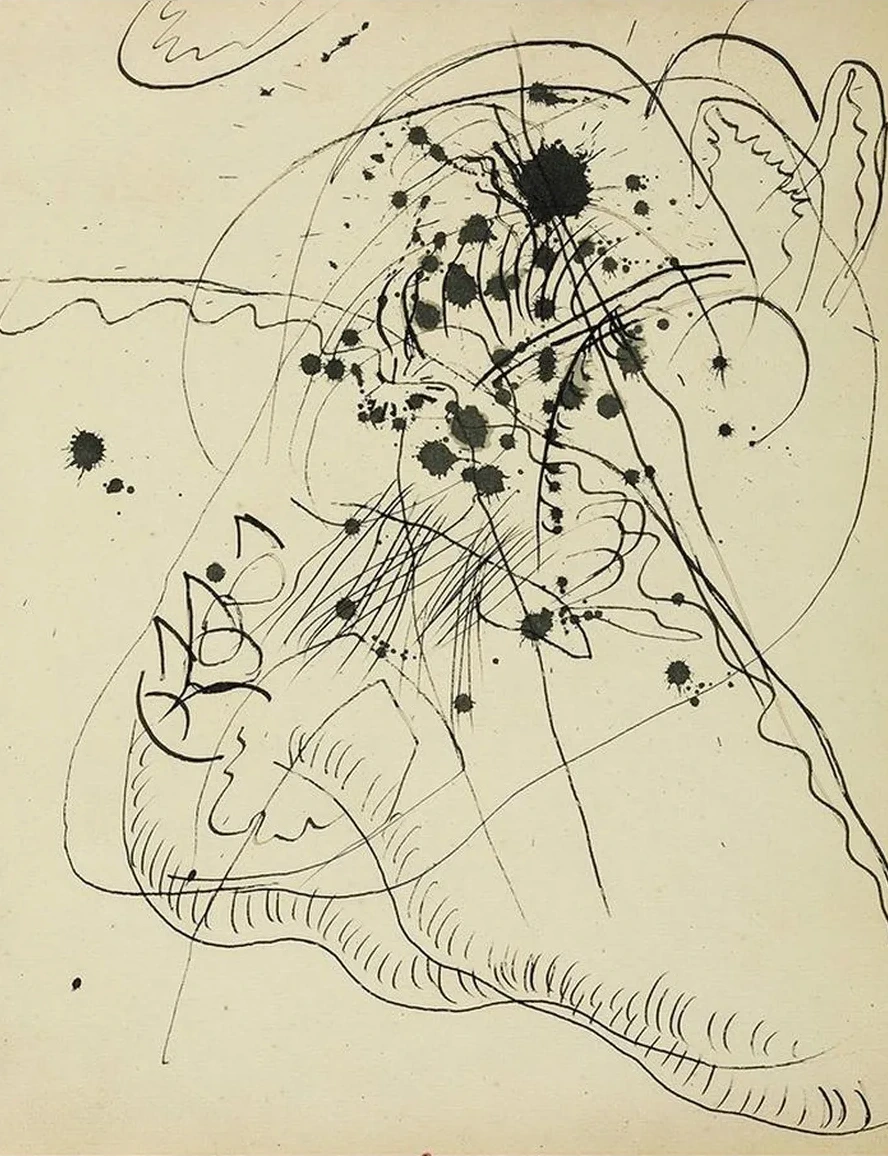 Drawing after Blauer Fleck