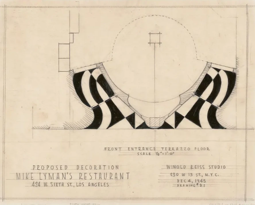 Drawings for Proposed Decorations of Mike Lyman's Restaurant