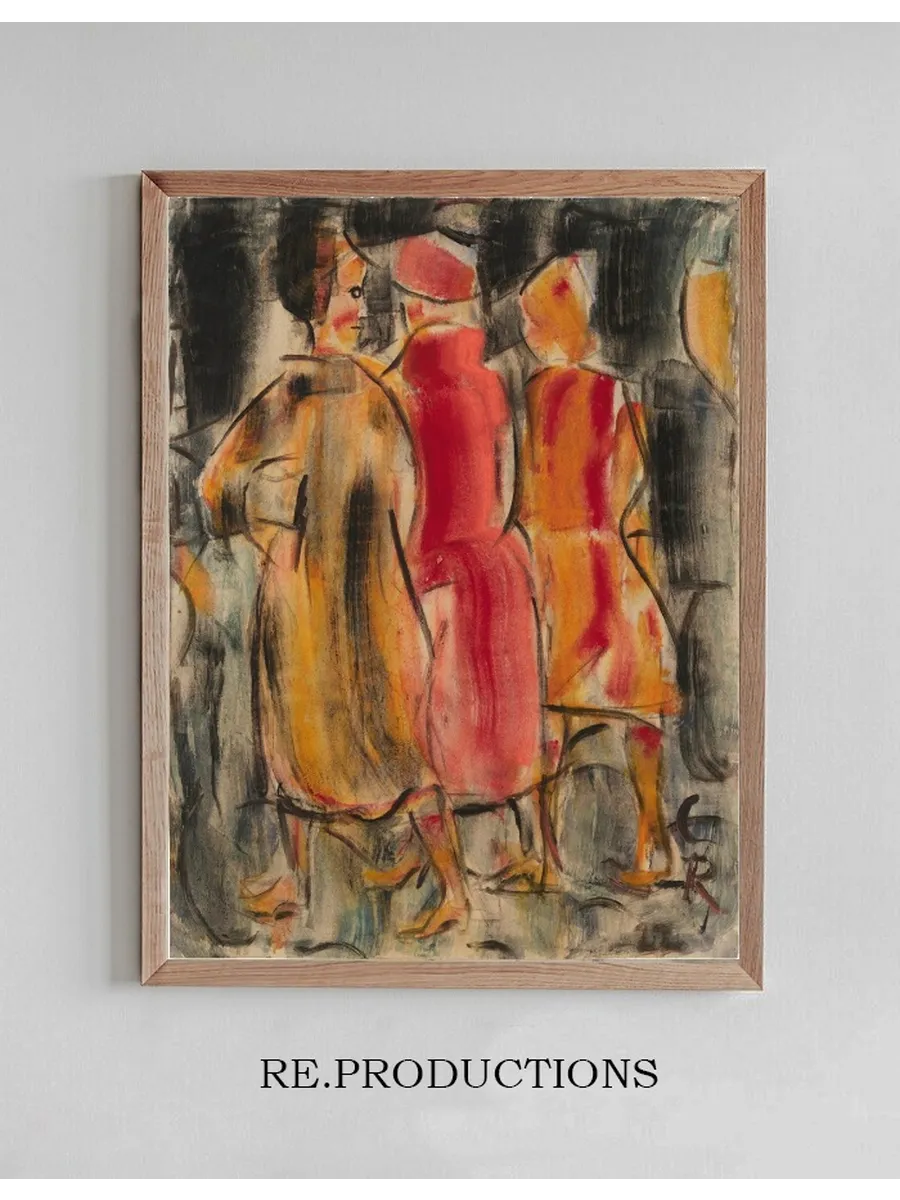 Drei Frauen Auf Der Stra E (three Women on the Street)