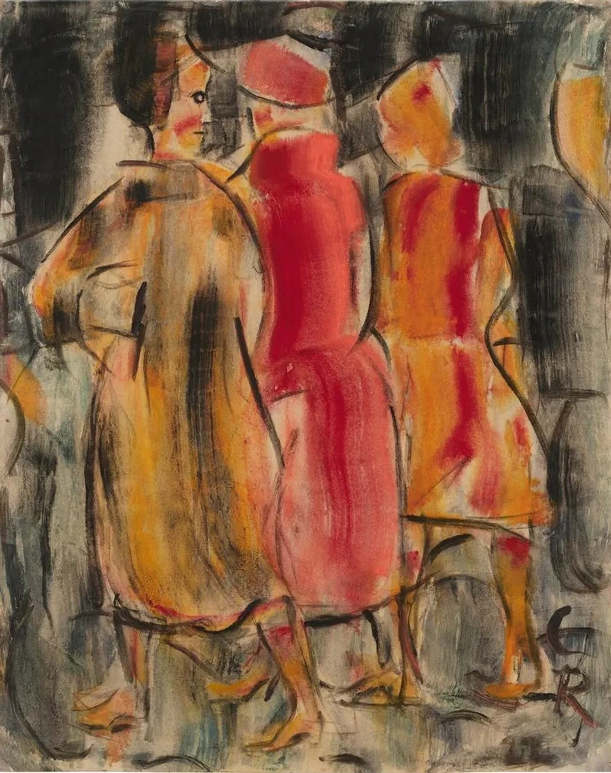 Drei Frauen Auf Der Stra E (three Women on the Street)