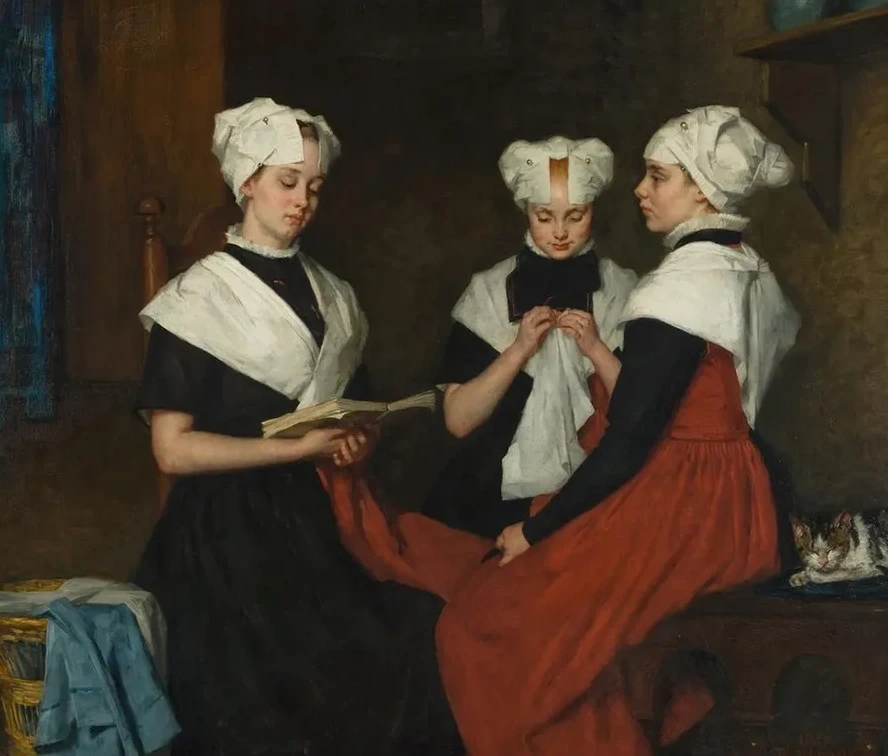 Drie Burgerweesmeisjes van Amsterdam