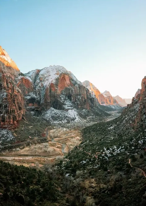 Early winter in Zion National Park - USA