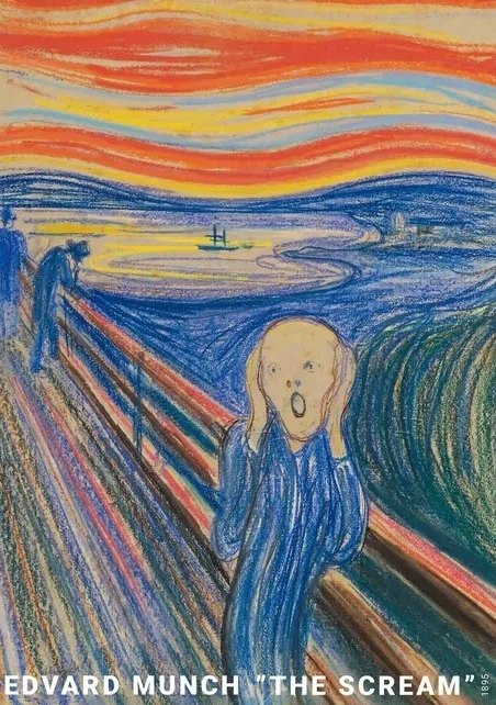Edvard Munch The Scream 1895 Crayons