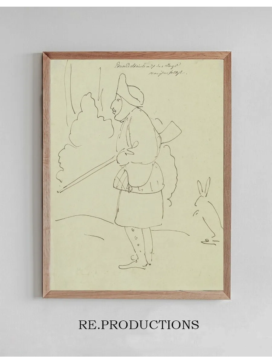 Edward Steinle auf der Jagd