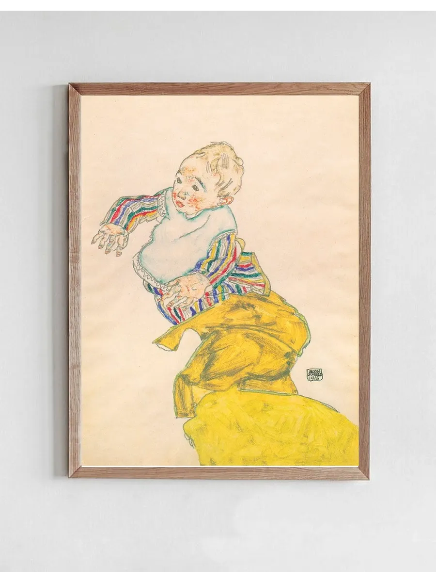 Egon Schiele - Baby