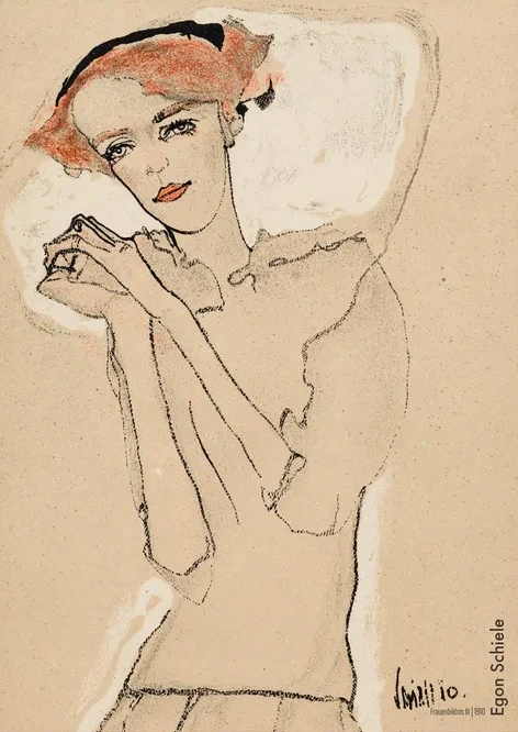 Egon Schiele Portrait of a Woman III