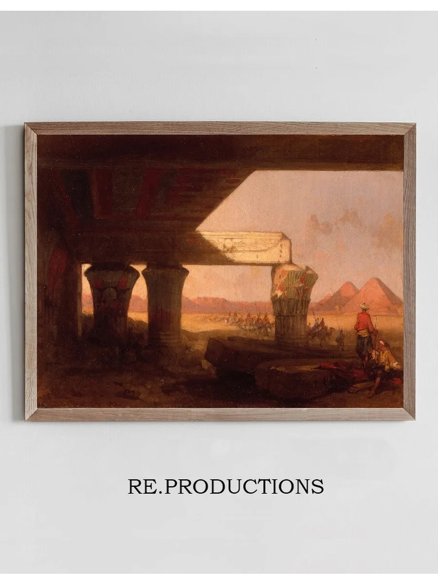 Egyptian Landscape with a Distant View of the Pyramids