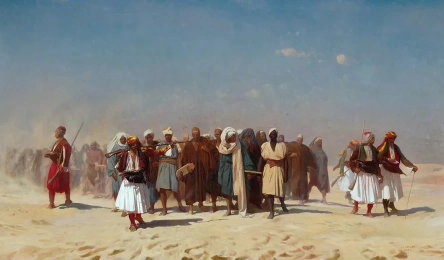 Egyptian Recruits Crossing The Desert