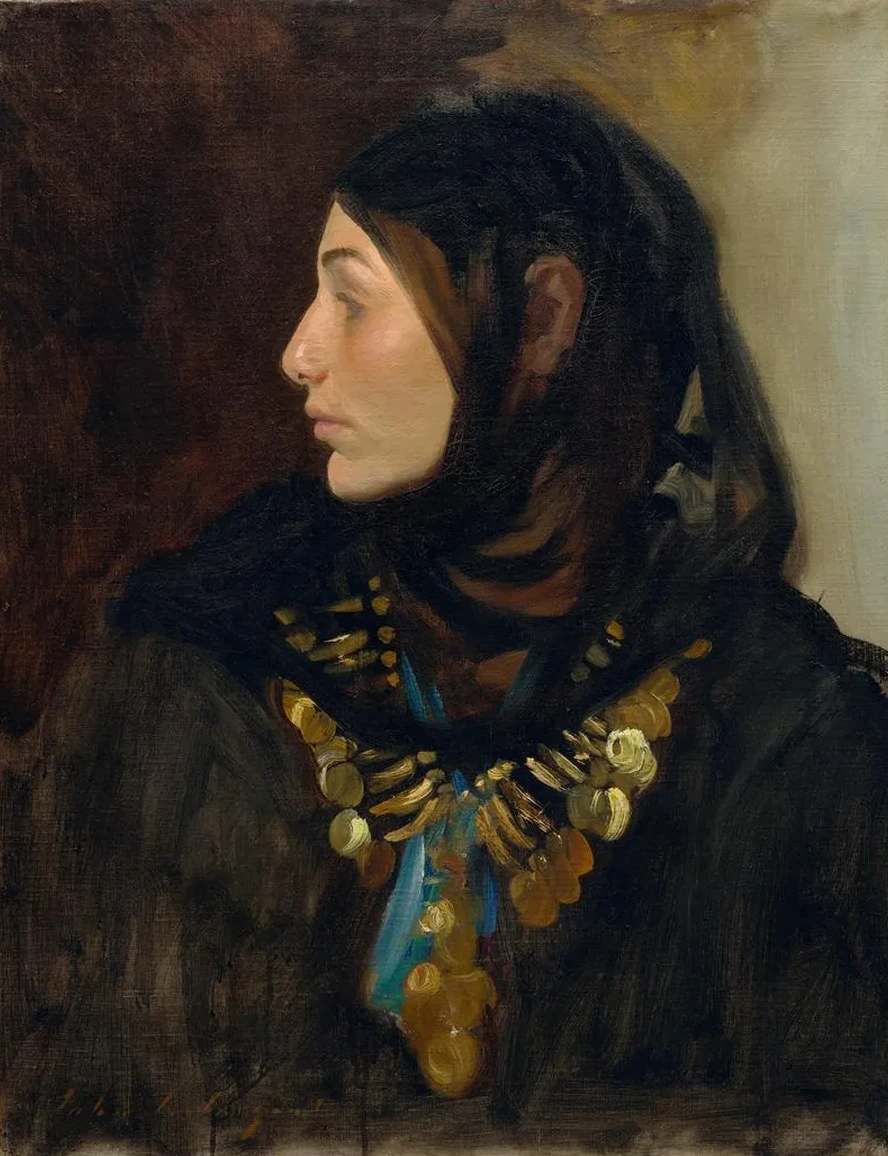Egyptian Woman (Coin Necklace)