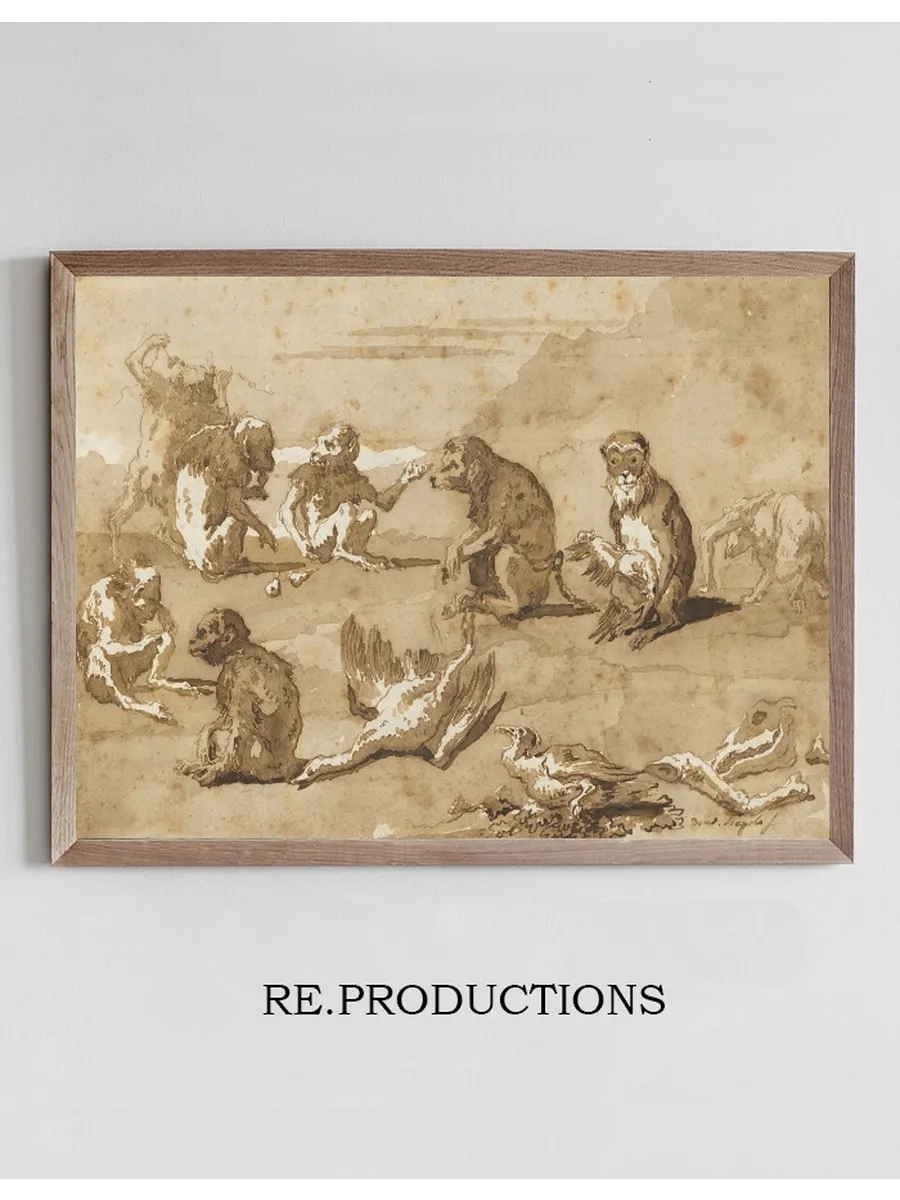Eight Monkeys, a Dead Goose, and a Cormorant