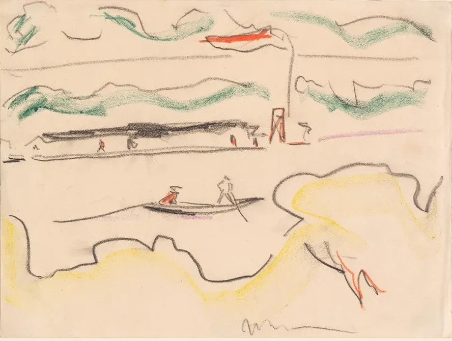 Elbe Landscape Near Dresden