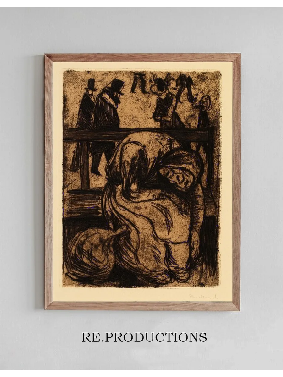 Elderly Woman on a Bench
