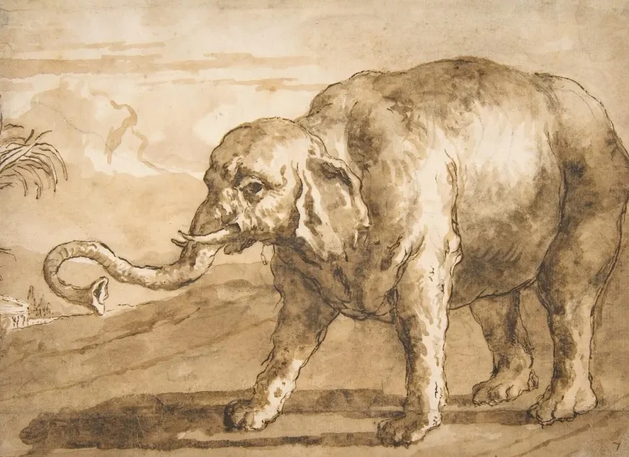 Elephant in a Landscape