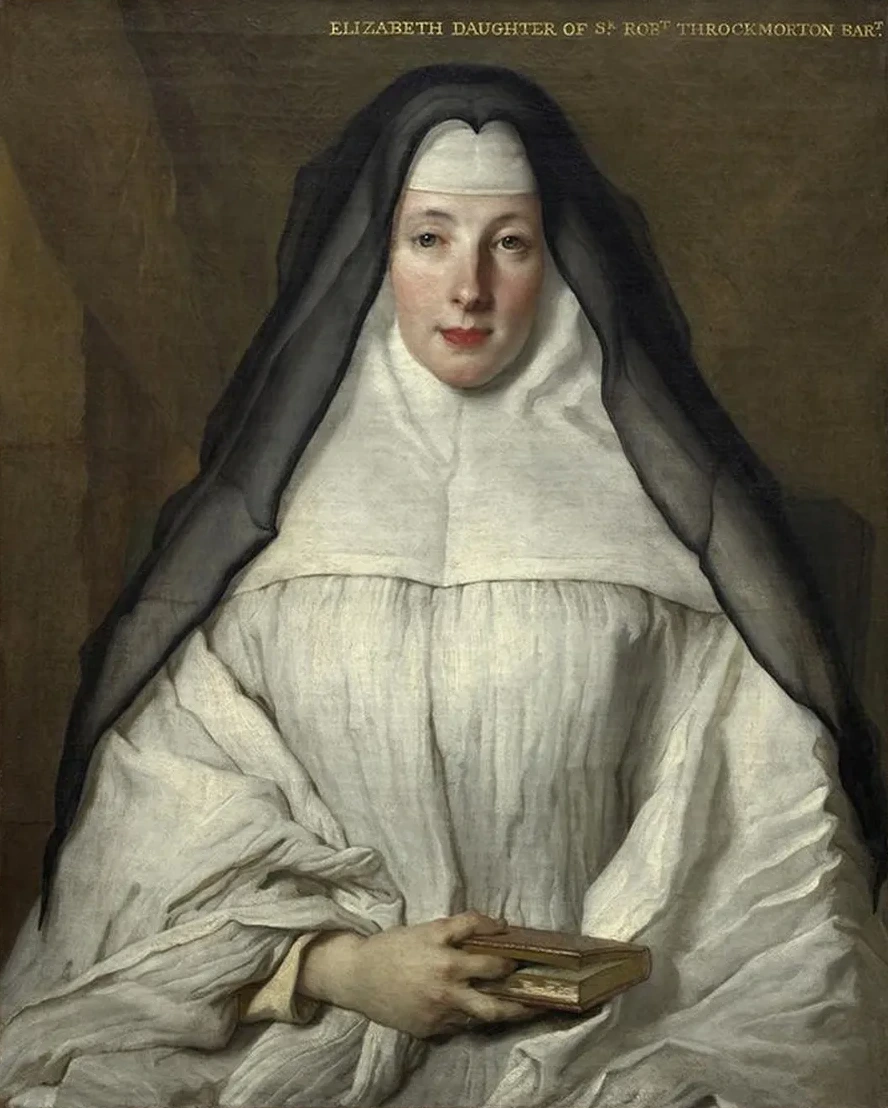 Elizabeth Throckmorton,canoness of the Order of the Dames Augustines Anglaises