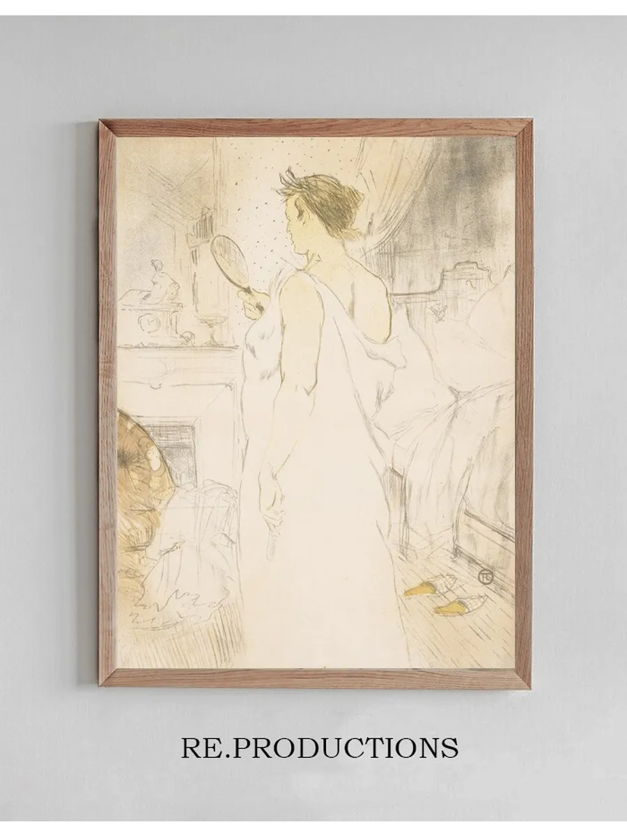 Elles Woman with a Hand Mirror