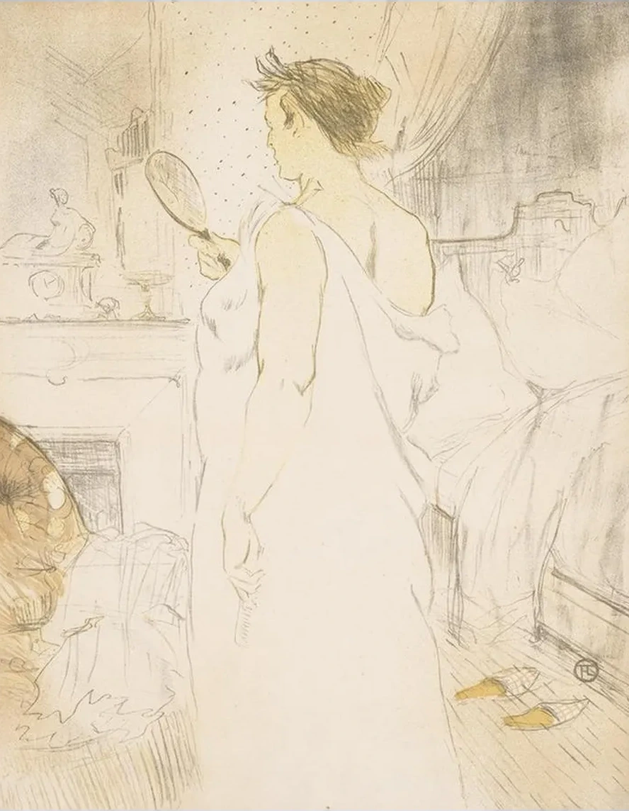 Elles Woman with a Hand Mirror