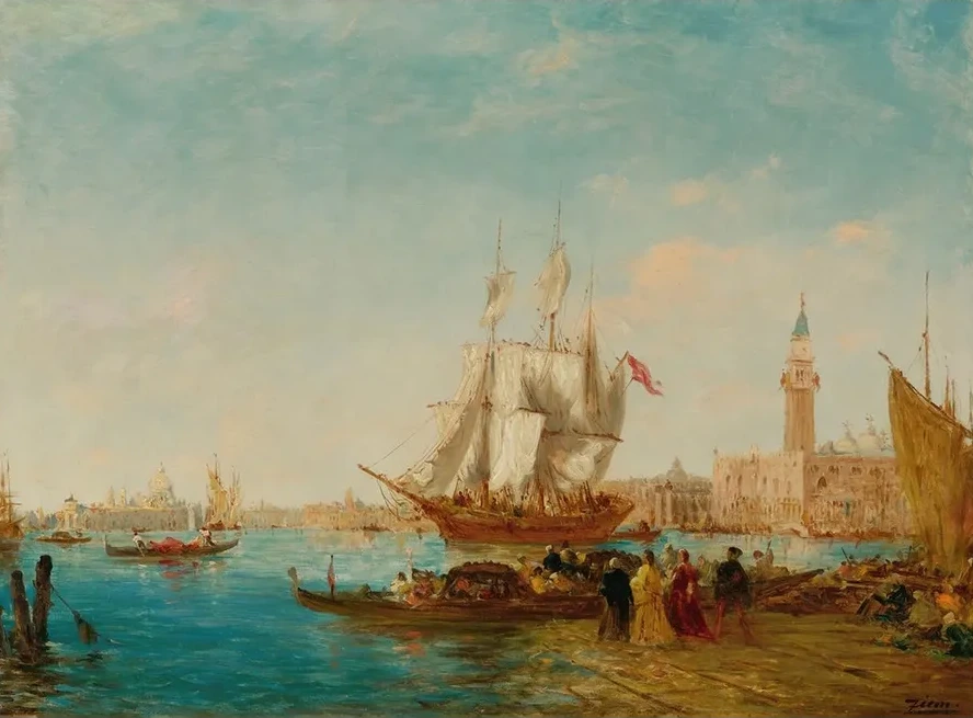 Embarquement Sur Le Quai Des Esclavons