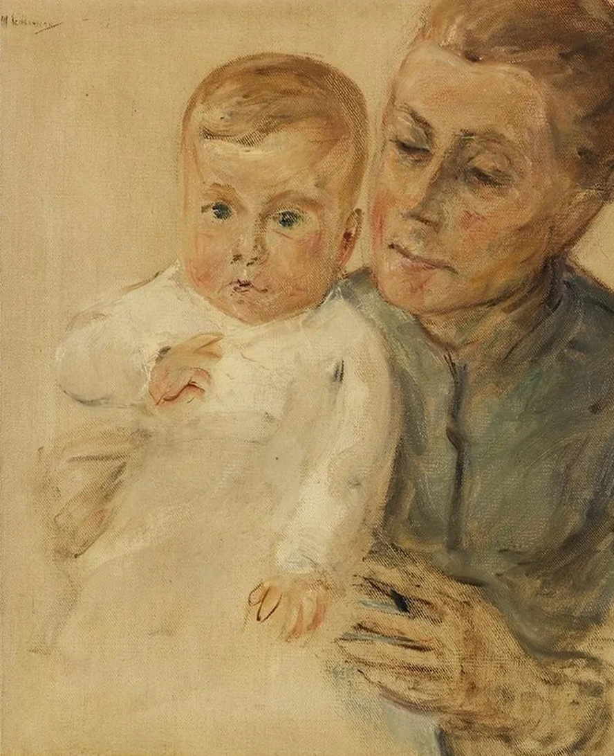 Enkelin Maria Auf Dem Arm Der Kinderfrau