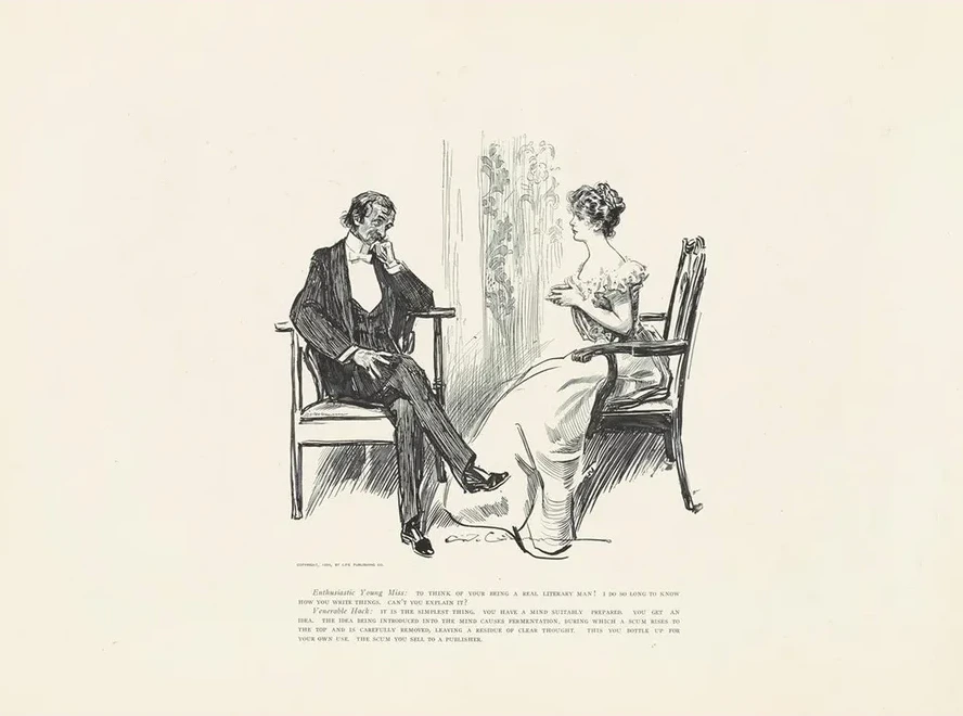 Enthusiastic Young Miss to Think of Your Being a Literary Man