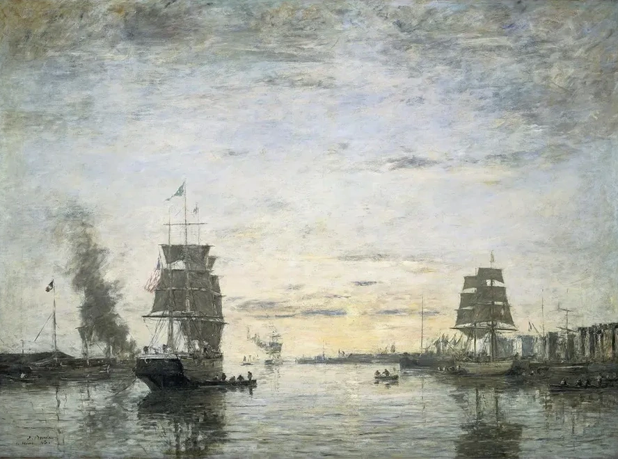 Entrance to the Harbor,Le Havre