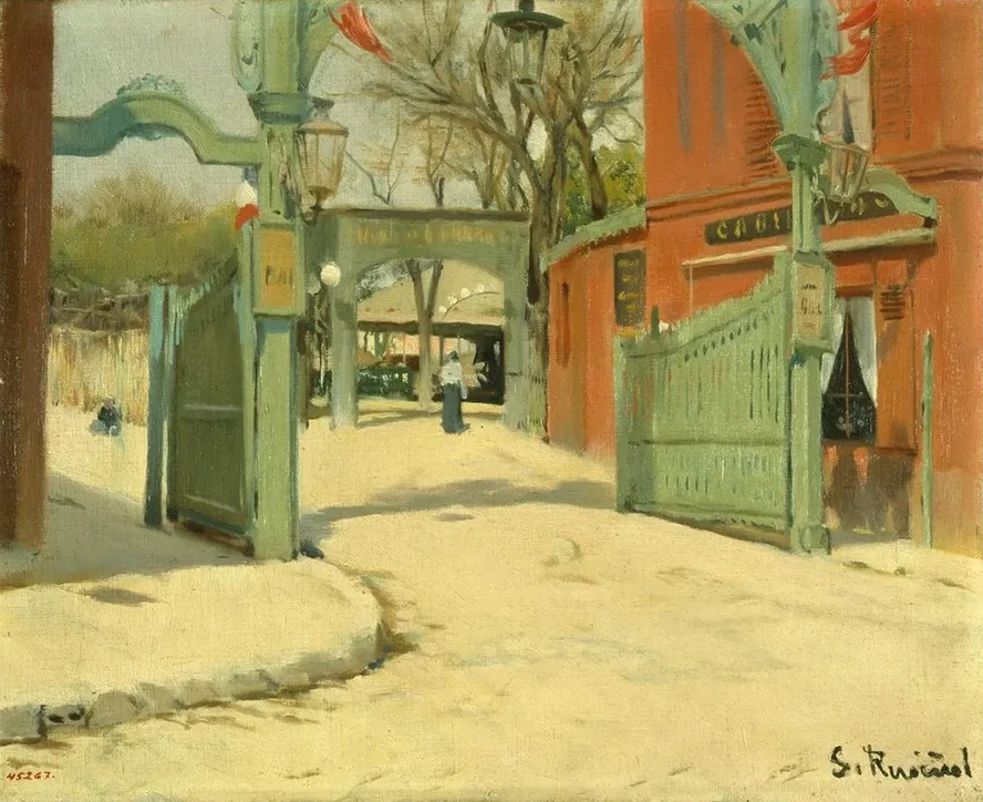 Entrance to the Park of the Moulin de la Galette