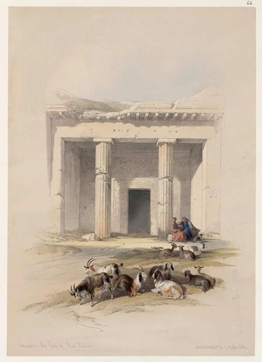 Entrance to the Caves of Beni Hasan