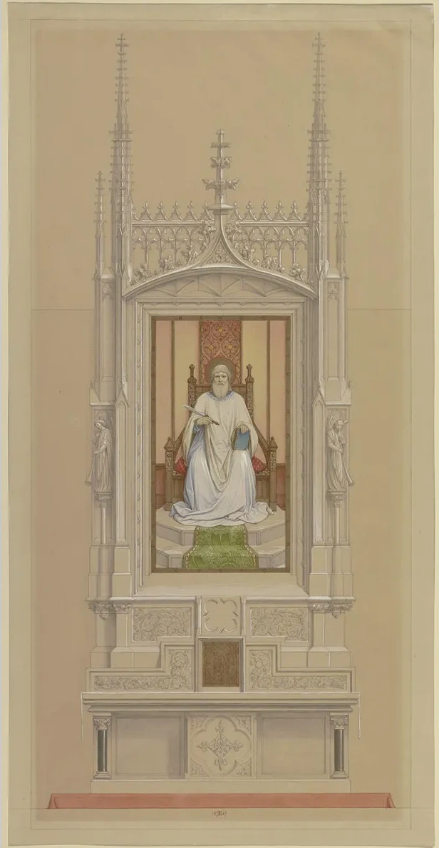 Entwurf Eines Bartholom Us - Altars F R Den Frankfurter Dom