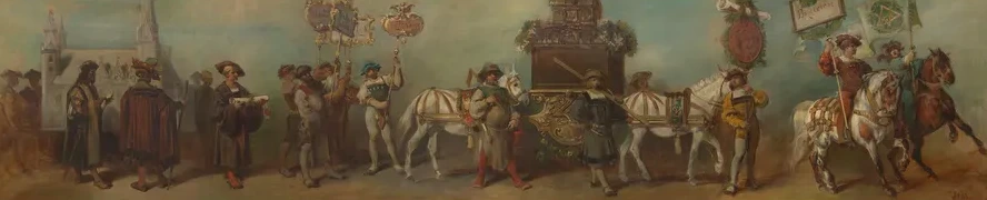 Entwurf zum Festzug 1879 Das Baugewerbe