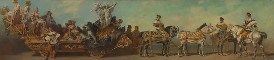 Entwurf zum Festzug 1879 Der Bergbau