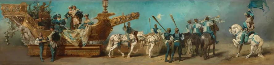 Entwurf Zum Festzug 1879 Die Donaudampfschifffahrtsgesellschaft