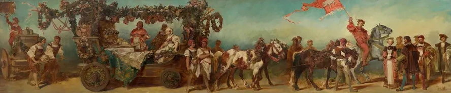 Entwurf Zum Festzug 1879 Die Fleischselcher