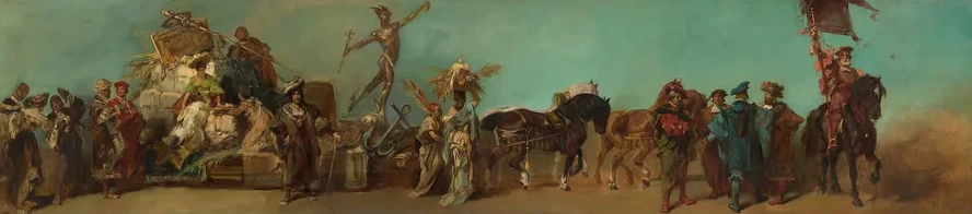 Entwurf Zum Festzug 1879 Die Genossenschaft Der Gro H Ndler