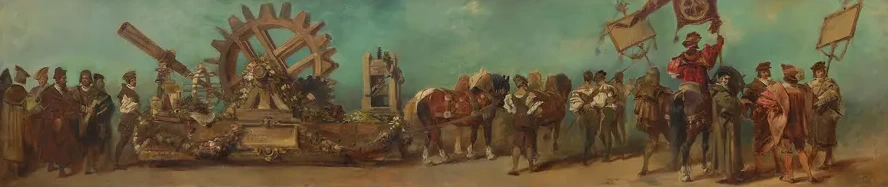 Entwurf Zum Festzug 1879 Die Maschinenbauer Und Mechaniker