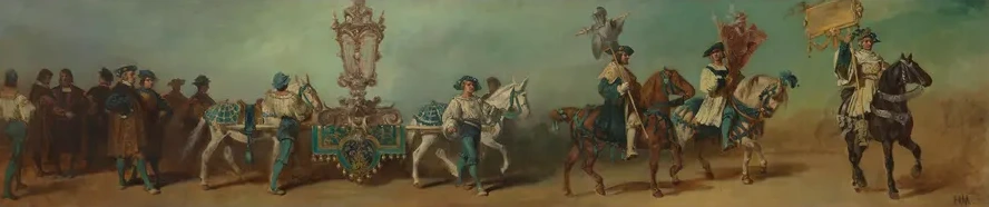 Entwurf zum Festzug 1879 Die Spengler