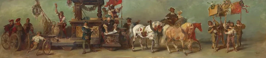 Entwurf zum Festzug 1879 Die Tischler, Drechsler und Binder