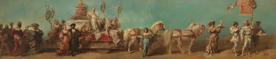 Entwurf zum Festzug 1879 Die Zuckerb cker