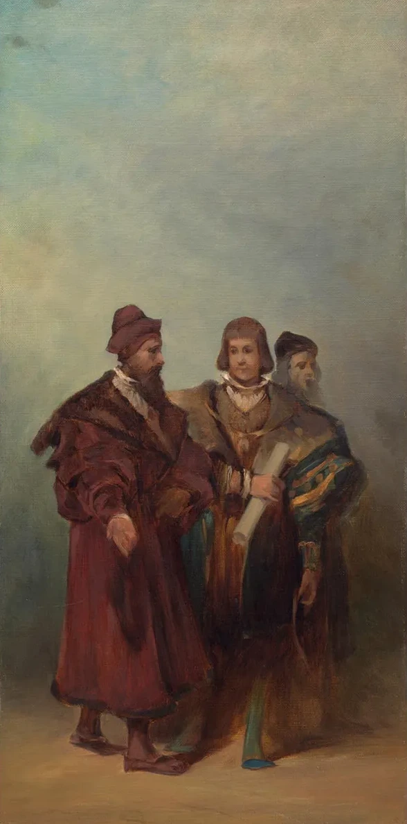 Entwurf Zum Festzug 1879 Drei Maschinenbauer
