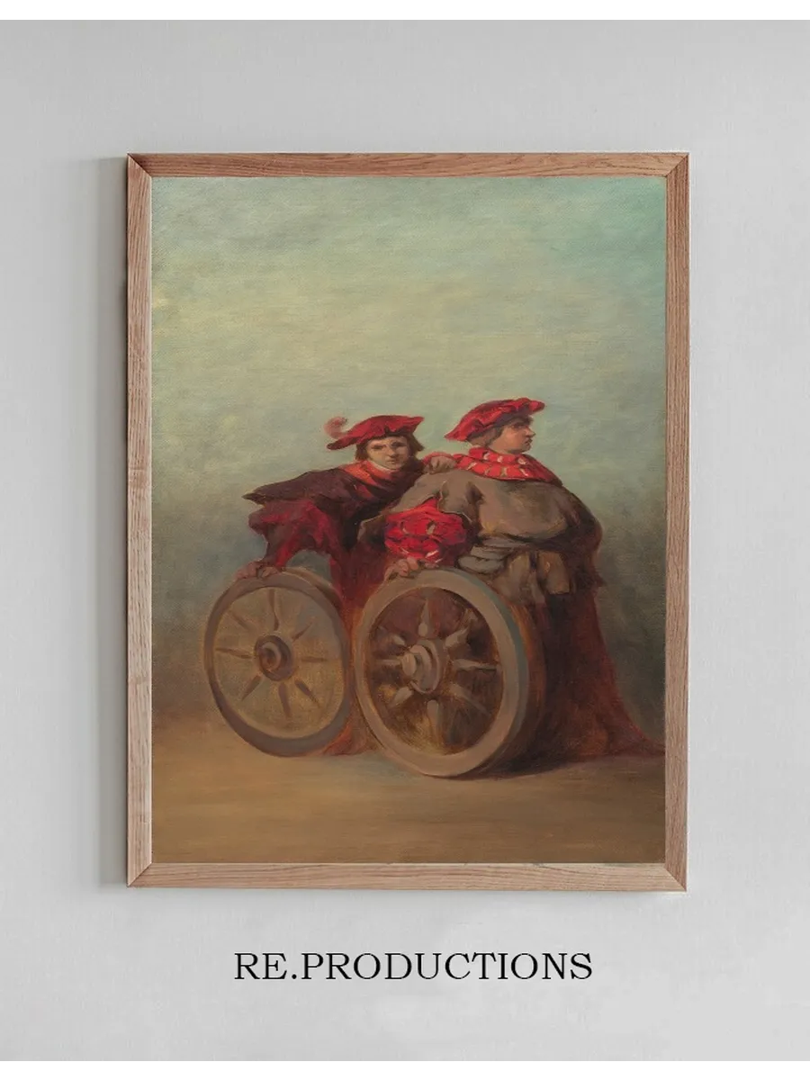 Entwurf Zum Festzug 1879 Zwei Wagnergesellen