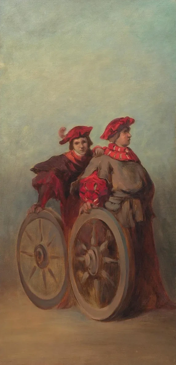 Entwurf Zum Festzug 1879 Zwei Wagnergesellen
