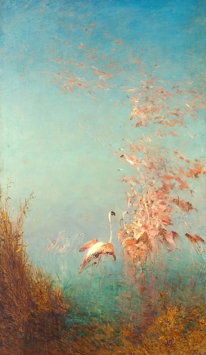Envol De Flamants Roses, tang De Vaccar's
