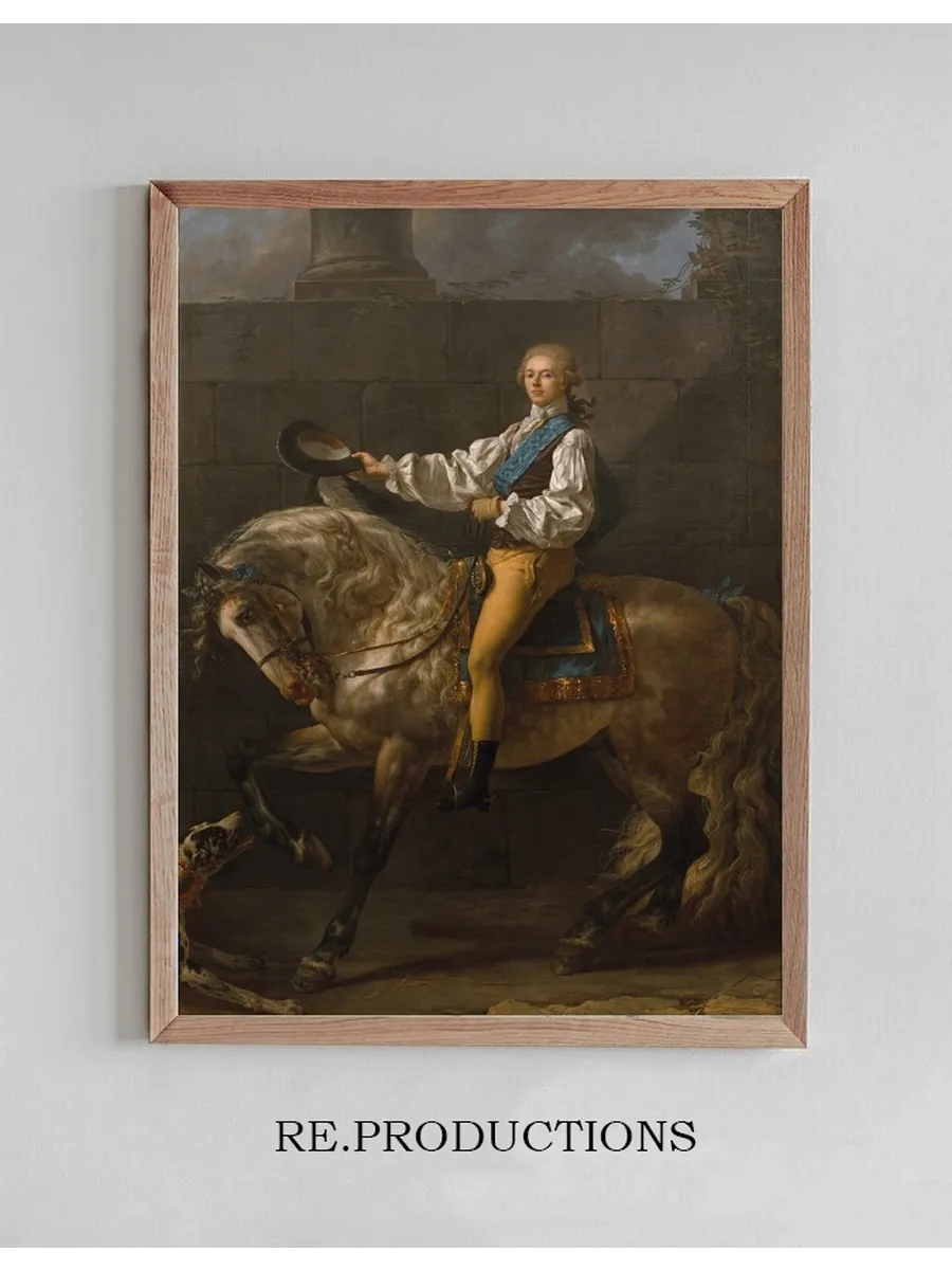 Equestrian Portrait of Stanis Aw Kostka Potocki