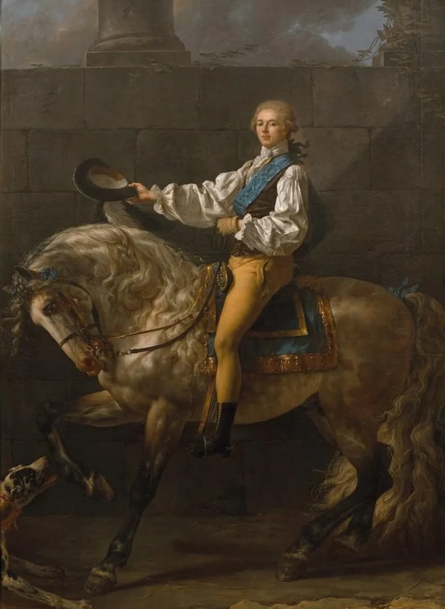 Equestrian Portrait of Stanis Aw Kostka Potocki
