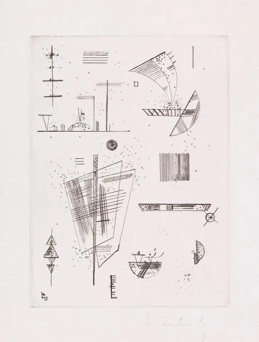 Erste Radierung f r die Editions,Cahiers d'Art
