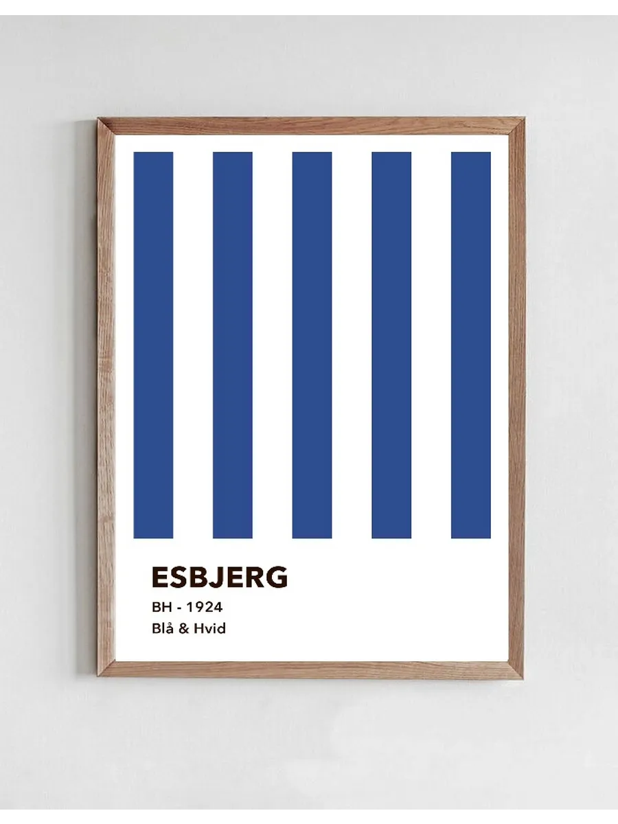 Esbjerg - Bl & Hvid